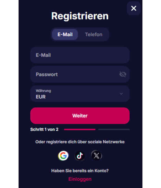 NV Casino Registrierung